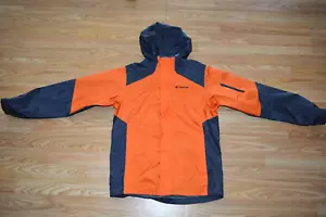 COLUMBIA OMNI SHIELD ARANCIONE E GRIGIO GIACCA ANTIVENTO/PIOGGIA RAGAZZI TG L/14-16 *EUC - Foto 1 di 7