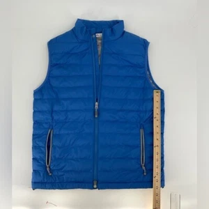 Peter Millar Blue Puffer Vest Sz M Lightweight Quilted Zip Front Down Outerwear - Picture 1 of 8