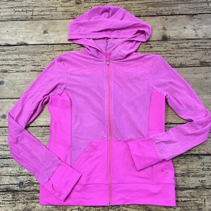 virtual sensuality fit womens size S pink mesh fill zip jacket - Picture 1 of 8