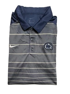 Penn State Nittany Lions Polo Shirt Mens XL White Performance Golf Dri Fit Nike - Picture 1 of 6