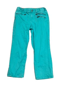Total Girl Green pants w/zippers. Size: Girl 16 Reg. - Picture 1 of 5