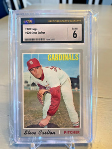 1970 Topps #220 Steve Carlton HOF PSA 6