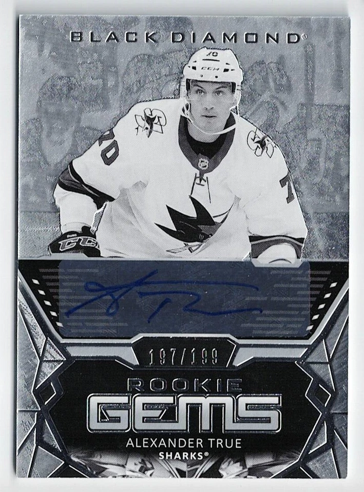 2020-21 Black Diamond Rookie Gems Pure Black Signatures Auto Alexander True /199 - Image 1 of 1