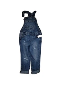 Gap Kids Bib Overalls Blue Jean Dungarees Baggy Relaxed Fit NWT Small 6 - 7 - Picture 1 of 1