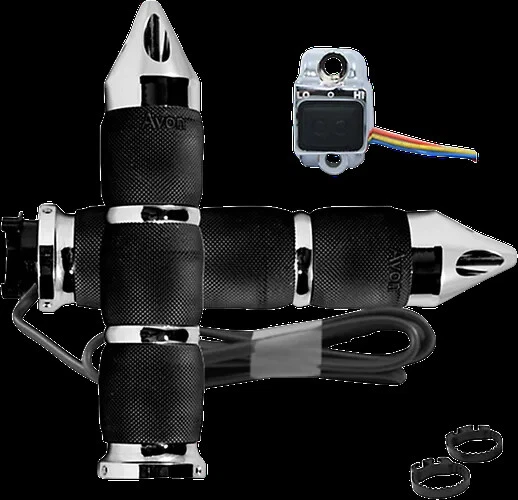 Empuñaduras térmicas Avon cojín de aire clavo cromado para Kawasaki Vulcan 900 06-18 Foto 1 de 3