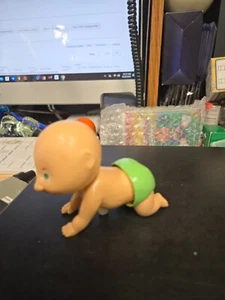 Vintage Cabbage Patch Kids Crawling Babies # 2586 Tomy- wind up 1983 tested - Picture 1 of 4