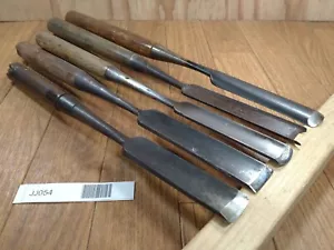 Japanese vintage chisel Tsuki Nomi Japan Signed Vintage 24.24.22.23.20mm JJ054 - Picture 1 of 13