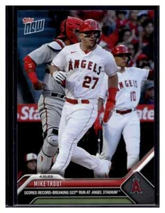 Tarjeta base Mike Trout 2023 Topps Now #93 (cantidad) - Imagen 1 de 2