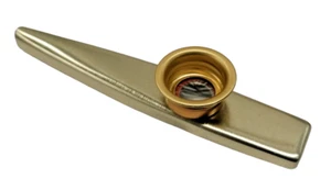 Kazoo Metallo Schwarz Cazoo Membranofono Strumento membrana Sostituibile 12 cm - Imagen 1 de 12