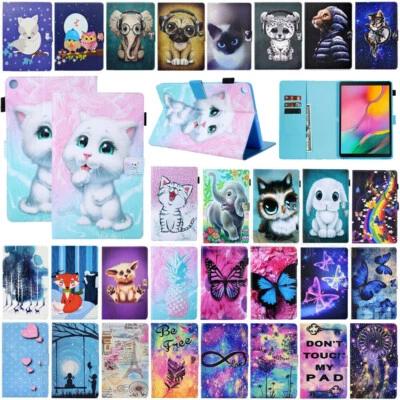 Leather Flip Card Case For Samsung Galaxy Tab A T290 T510 A7 T500 S6 Lite P610 - Image 1 of 4