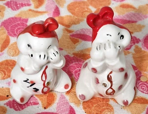 Salero y pimentero Van Tellengen Peek A Boo rojo y blanco - Imagen 1 de 5