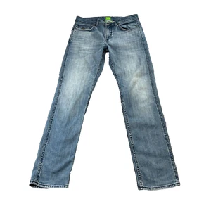 Hugo Boss Mens Jeans  Slim Tapered Light Blue Wash Stretch W32 L32 Delaware - Picture 1 of 15