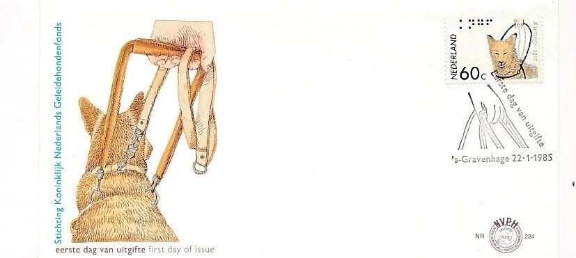D56928 NVPH 224 Guide Dog Fund FDC Netherlands - Image 1 of 1