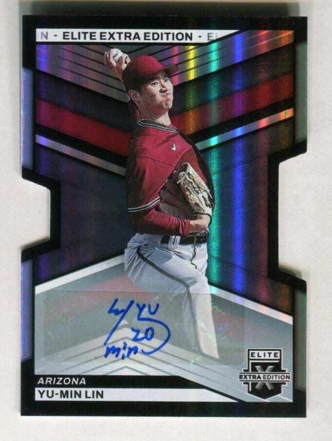 2023 Elite Extra Edition Signatures Die-Cut #120 Yu-Min Lin 153/399 ZKp 384