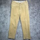 Polo Ralph Lauren Preston Fit Mens Corduroy Pants Size 34x32 Flat Front Vintage