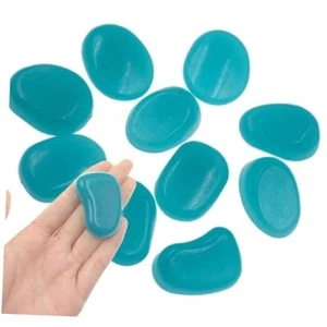 QTTLLI 10Pcs 1.7" Large Glow Pebbles Glow in The Dark Decorative Stones Rocks - Picture 1 of 6