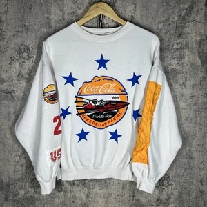 Coca Cola Official Speed Boat Racing Crewneck Sweatshirt Vintage Team USA - Picture 1 of 8