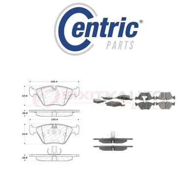 Centric Semi Metallic Brake Pads w Shim for 2001-2005 BMW 330i 3.0L L6 - dd - Изображение 1 из 4