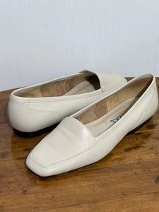 Capezio flache Halbschuhe Damen 6 cremefarben cremeweiß Leder Jenny Slipper Schuhe - Bild 1 von 12