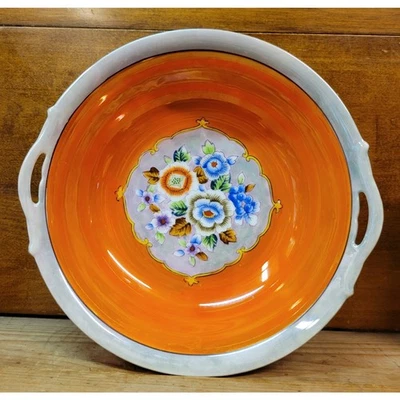 Vintage Noritake (Sakura Brand) Lusterware - 10" Peony Porcelain Vegetable Bowl - Image 1 of 4