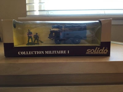 SOLIDO VINTAGE NO.6030 RENAULT 4X4 BACHE TRUCK WITH SOLDIERS - Image 1 of 3