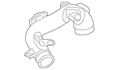 Tubo de entrada cargador turbo original Nissan Juke 14460-1KC0C Foto 1 de 2