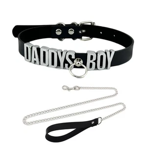 Pu Leather Daddy Collar Punk O-Ring Buckled Custom Ins Fancy Necklace Choker New - Picture 1 of 26