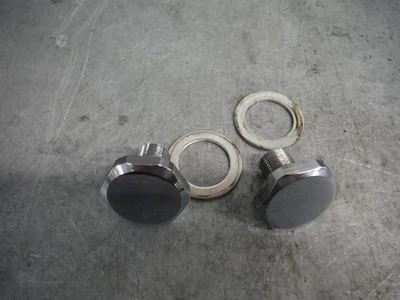 Tapas de enchufe de tubo de horquilla delantera Harley Davidson Road King Dyna Softail Wide Glide 41 mm Foto 1 de 3