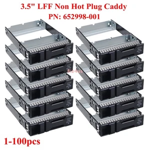 Lot 3.5" LFF HDD Drive Tray Caddy 652998-001(Non Hot Plug) for HP Proliant Gen 8 - Picture 1 of 15