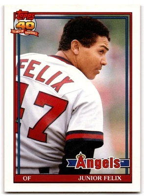 1991 Topps Traded Junior Felix California Angels #40T - Image 1 of 2