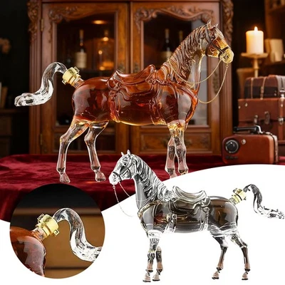 Horse Whiskey Decanter Set For Wine And Whiskey,Kollea Birthday Gift for Men Dad - Image 1 of 4