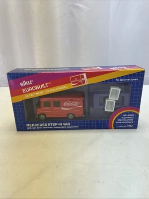 1/55 SIKU Eurobuilt Mercedes Step-In Van Coca-Cola #1912 Diecast Coke New In Box - Image 1 of 4