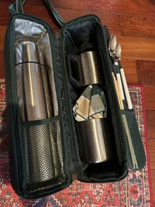 Picnic at Ascot Travel Coffee Tote for 2 with Vacuum Flask & Insulated Cups - Picture 1 of 11