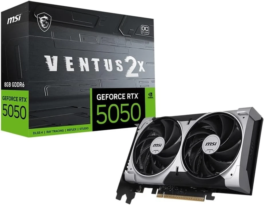 Msi GeForce RTX 5050 8G VENTUS 2X OC Scheda Video Gaming GDDR6 Nvidia Blackwell - Immagine 1 di 4