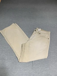 Vintage Gap Corduroy Pants Mens 32x30 Relaxed Boot Cut Fit Beige - Picture 1 of 13