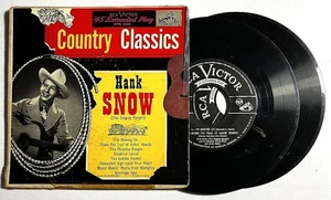 HANK SNOW Country Classics ~ 1956 EP Vinyl Records with Jacket - Picture 1 of 2