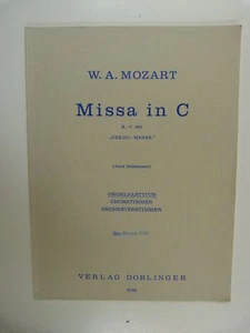 choral score MOZART missa in c Orgel Partitur - Picture 1 of 1