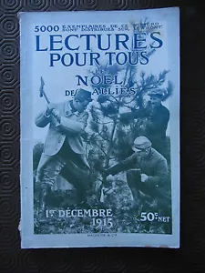 LECTURES POUR TOUS rivista militare 1 dicembre 1915 prima guerra mondiale - Picture 1 of 1