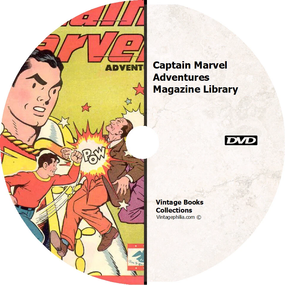 * CAPTAIN MARVEL ADVENTURES COMICS COLLECTION * 128 ISSUES on DVD * MAGAZINES - Image 1 of 1