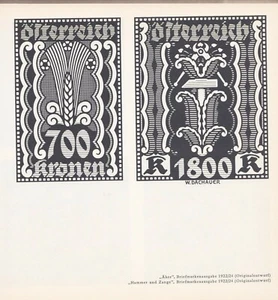 AUSTRIA 1963 BOOK ART & STAMP DESIGNER WILHELM DACHAUER IN GERMAN  - Picture 1 of 9