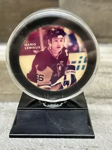 Vintage Stanley Cup Championship 1991 Mario Lemieux Puck - Picture 1 of 11