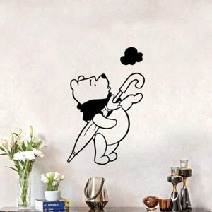 Rainy Day Winnie the Pooh Vinyl Wall Art Sticker Kids Room Home Decals Decors - Picture 1 of 5
