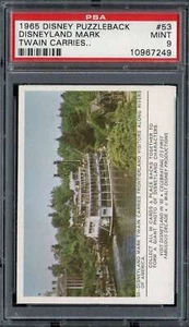 1965 DISNEY PUZZLEBACK #53 DISNEYLAND MARK PSA 9 *DS15076 - Foto 1 di 2