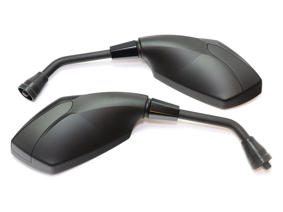 Spiegel Paar Shark E-geprüft Cruiser für Kawasaki Honda Suzuki Triumph Daelim - Bild 1 von 4