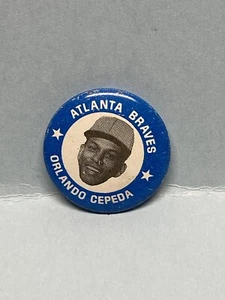 JA3150 1969 MLBPA Pin Orlando Cepeda Atlanta Braves - Picture 1 of 3