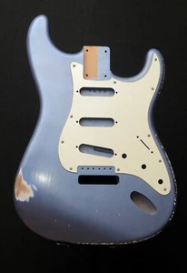 RGH | 60s Strat Style Blue Ice Metallic Alder / Erle Nitrocellulose relic - Bild 1 von 8