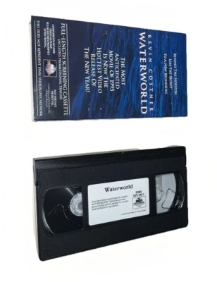 Waterworld VHS Screener Tape Kevin Costner Demo Rare - Image 1 of 3