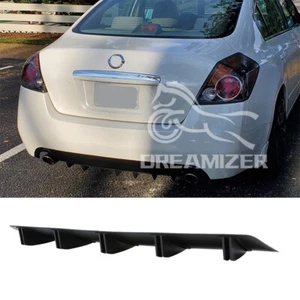 For Nissan Altima Maxima Rear Bumper Spoiler Splitter Lip Diffuser Shark 10 Fins - Foto 1 di 8