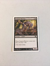 Magic the Gathering MTG Card 2003 -- 8th Edition Serpent Warrior