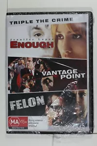Triple The Crime : Enough / Vantage Point / Felon : DVD Region 4 New Sealed - Picture 1 of 2